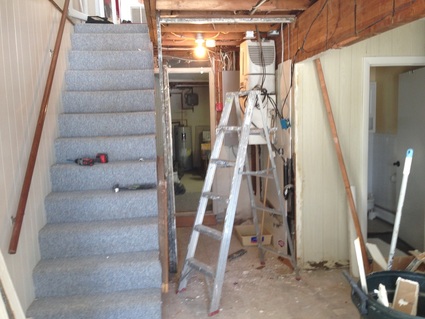 Stair Rebuilt - Before